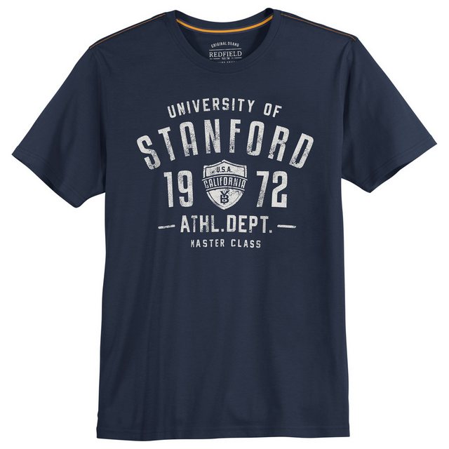 redfield Rundhalsshirt Große Größen Herren T-Shirt denimblau STANFORD Redfi günstig online kaufen