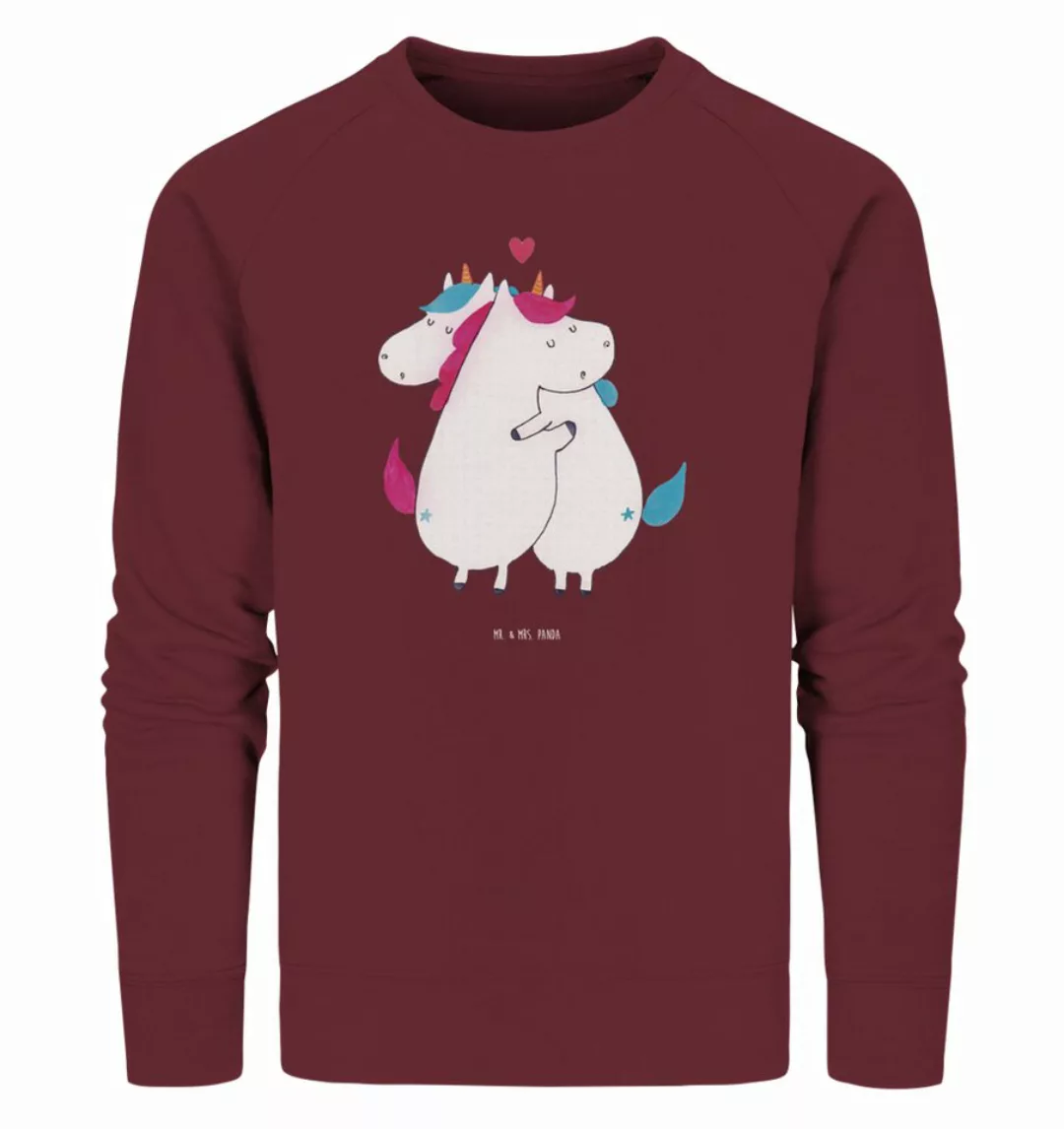 Mr. & Mrs. Panda Longpullover Größe M Einhorn Mitteilung - Burgundy - Gesch günstig online kaufen