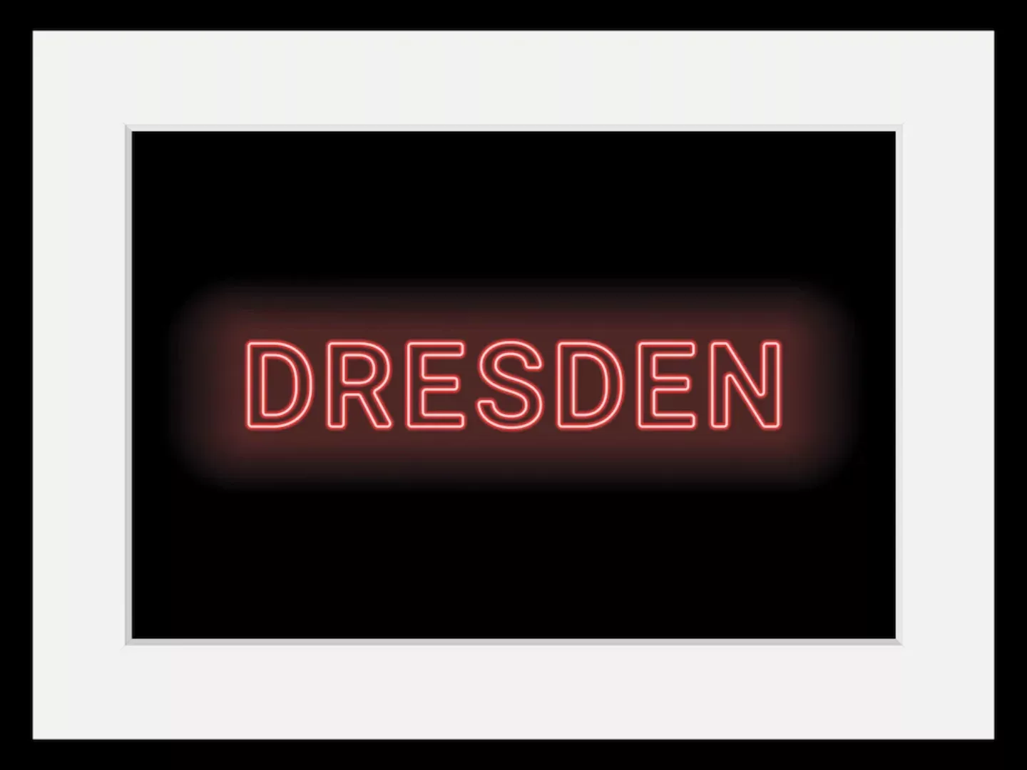 queence Bild "DRESDEN LIGHTS", Städte-Schriftzug-Dresden, (1 St.), HD Premi günstig online kaufen