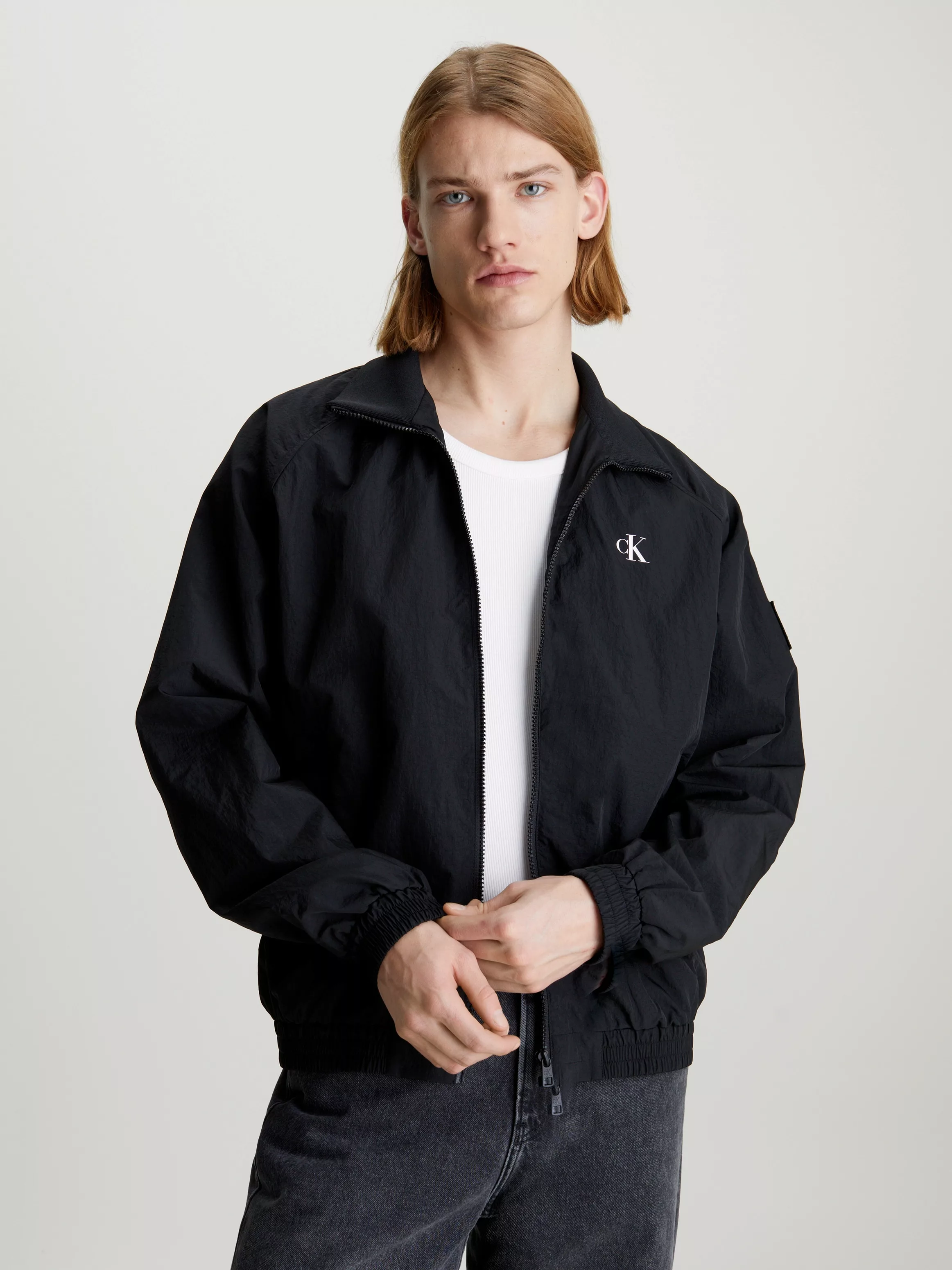 Calvin Klein Jeans Outdoorjacke "UNPADDED HARRINGTON", mit Calvin Klein Log günstig online kaufen