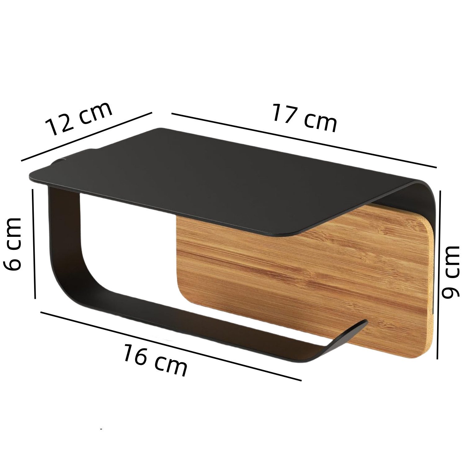 SEHAUSEU Toilettenpapierhalter mit Ablage, selbstklebend, ohne günstig online kaufen