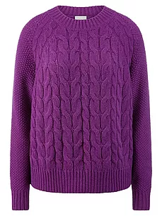 Rundhals-Pullover include lila günstig online kaufen