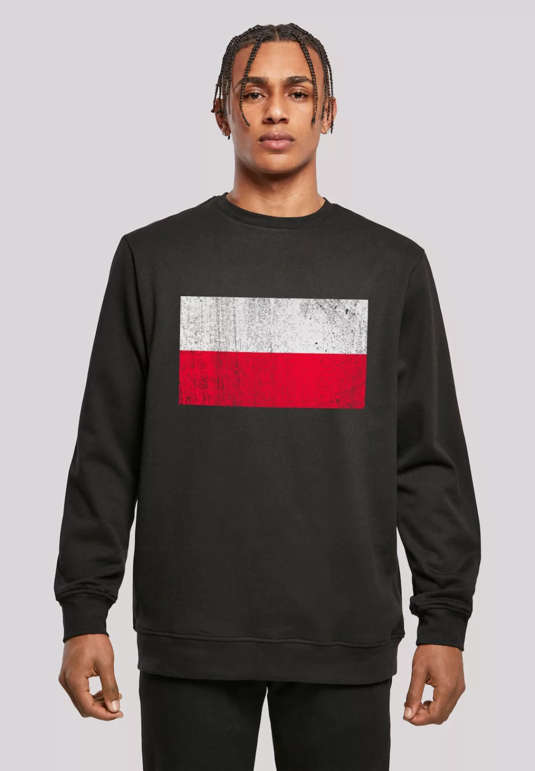 F4NT4STIC Kapuzenpullover "Poland Polen Flagge distressed", Print günstig online kaufen