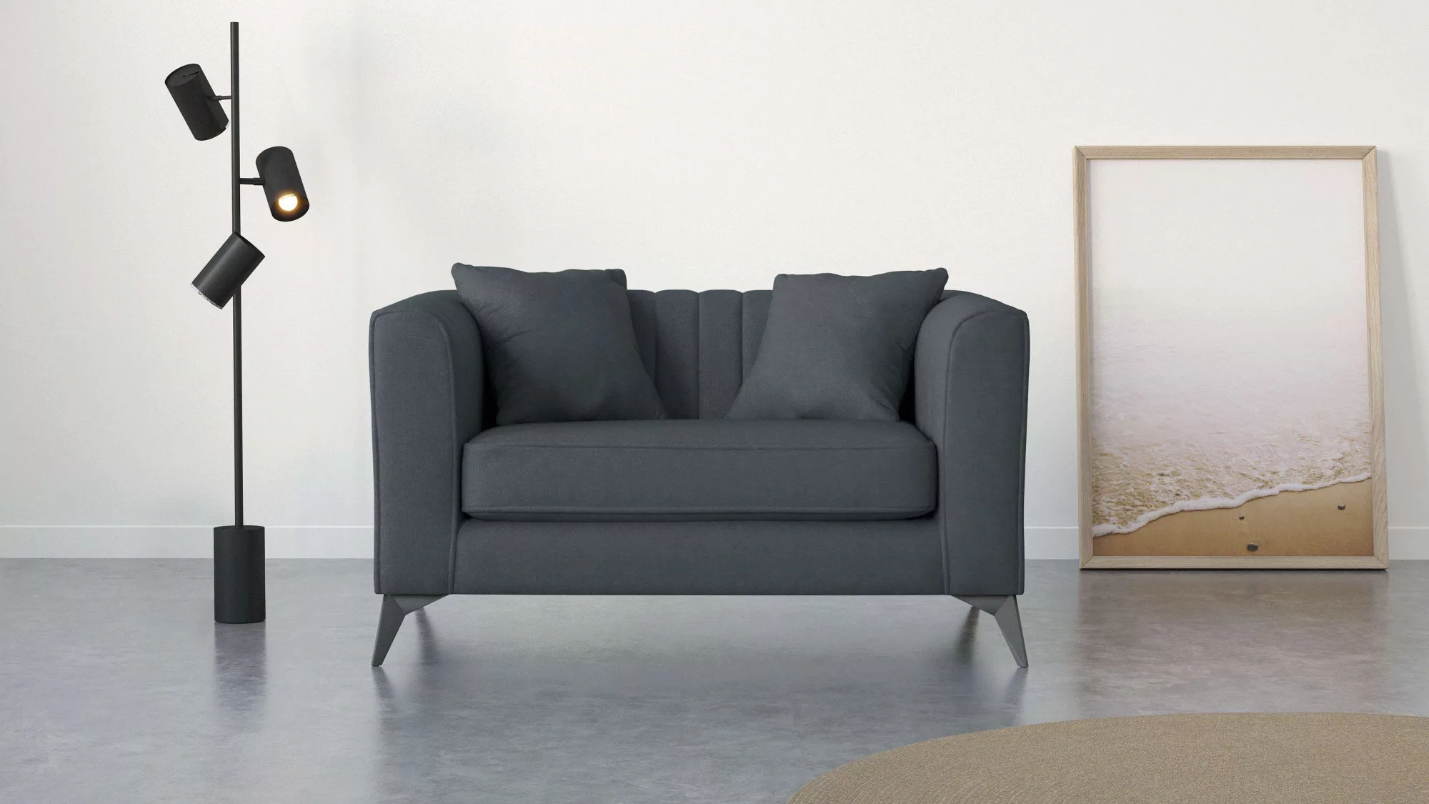 Places of Style Loveseat "MATTHEW B/T/H: 130/86/74 cm Sessel", incl. Zierki günstig online kaufen