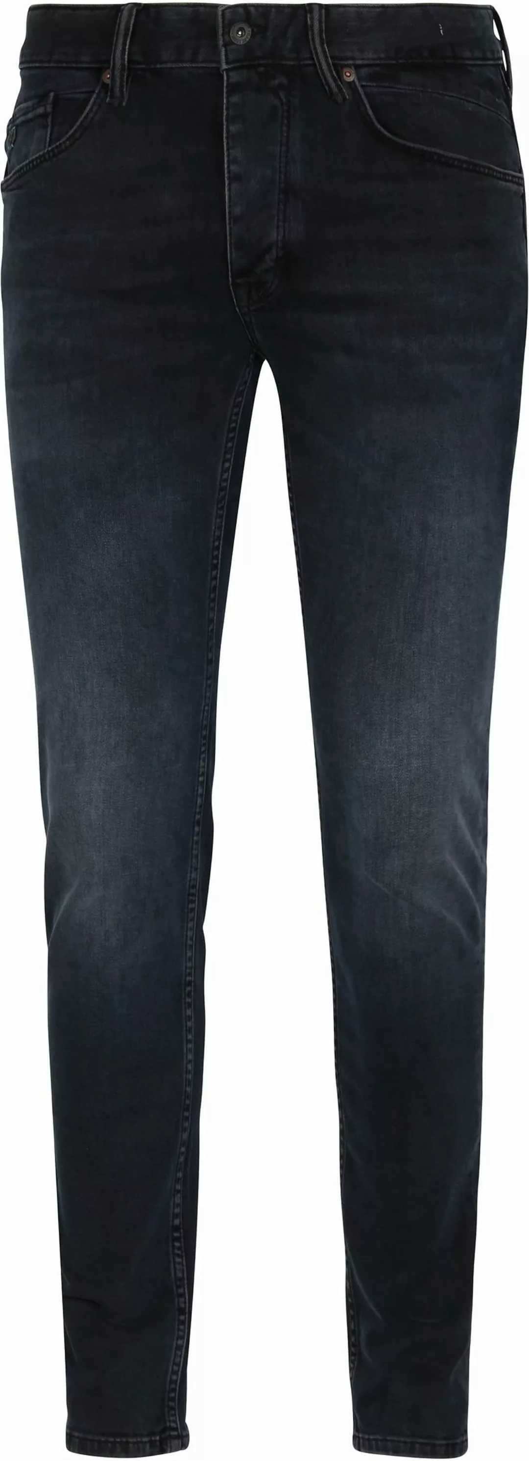 Cast Iron Riser Slim Jeans Vintage Washed Denim Schwarz - Größe W 34 - L 32 günstig online kaufen