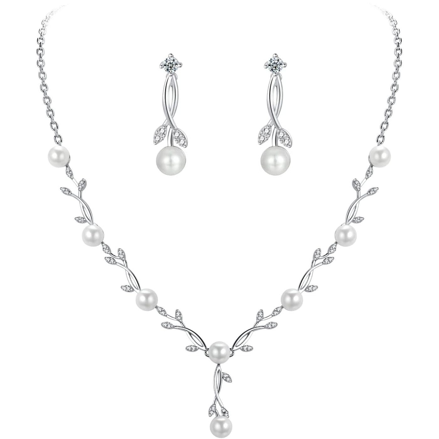 Coonoor Schmuckset Brauthochzeits-Schmuckset, Damen Anhänger Halskette günstig online kaufen