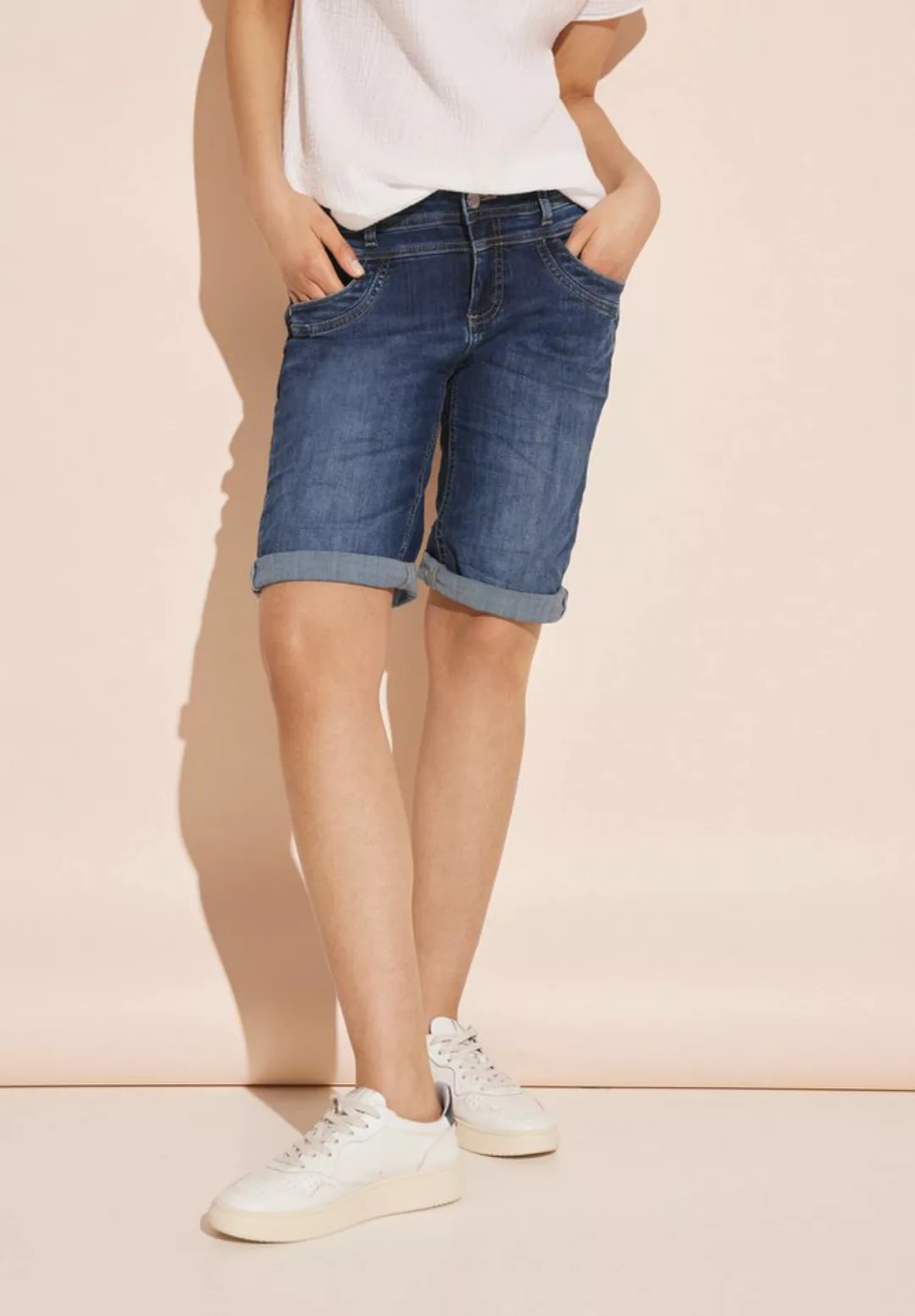 STREET ONE 5-Pocket-Jeans Casual Fit Jeans Shorts günstig online kaufen