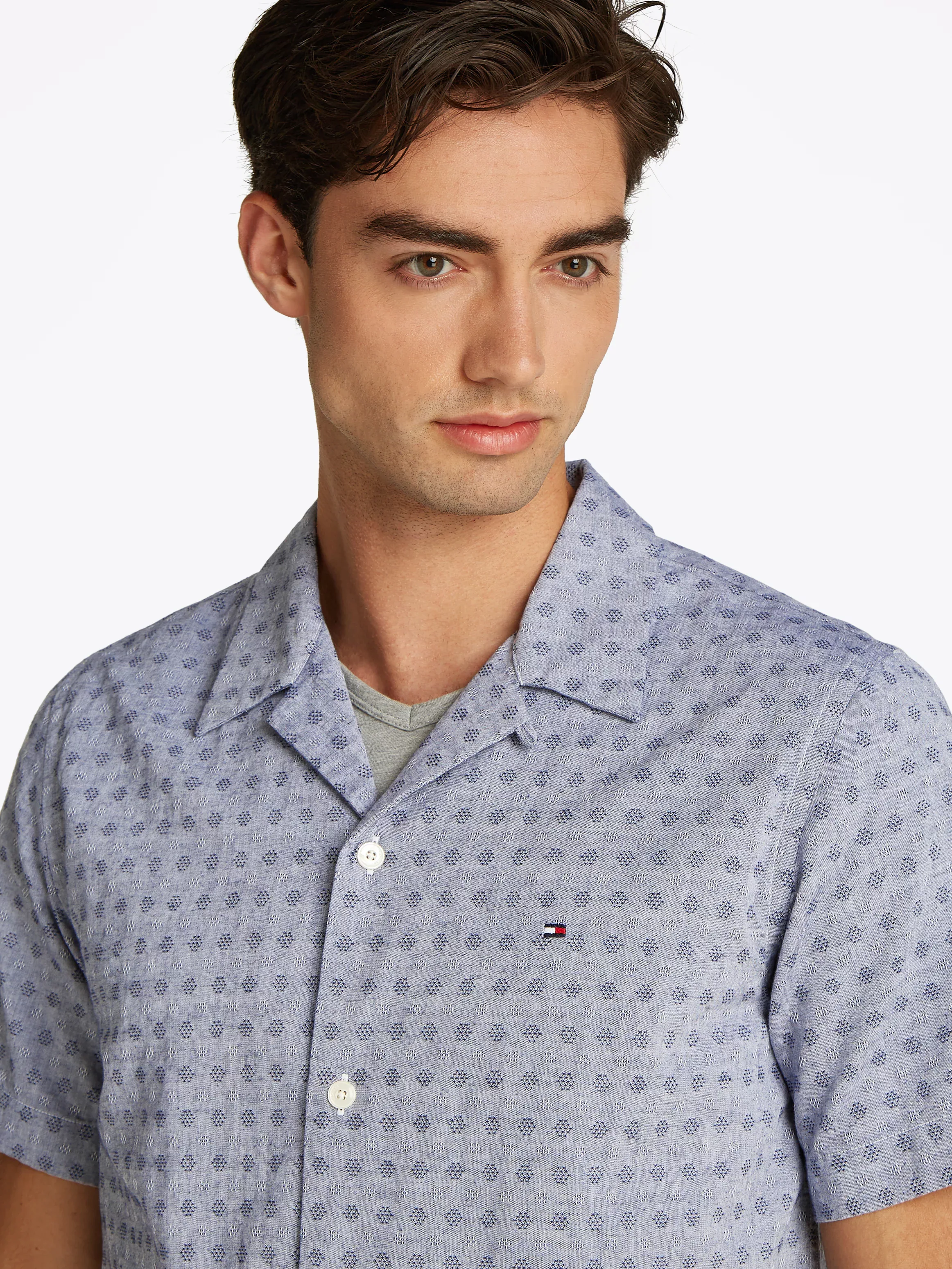 Tommy Hilfiger Kurzarmhemd "COTTON LINEN DOBBY SS RF SHIRT" günstig online kaufen