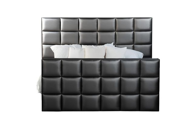 Xlmoebel Bett Luxuriöses Kunstleder-Boxspringbett für das Schlafzimmer (Bet günstig online kaufen