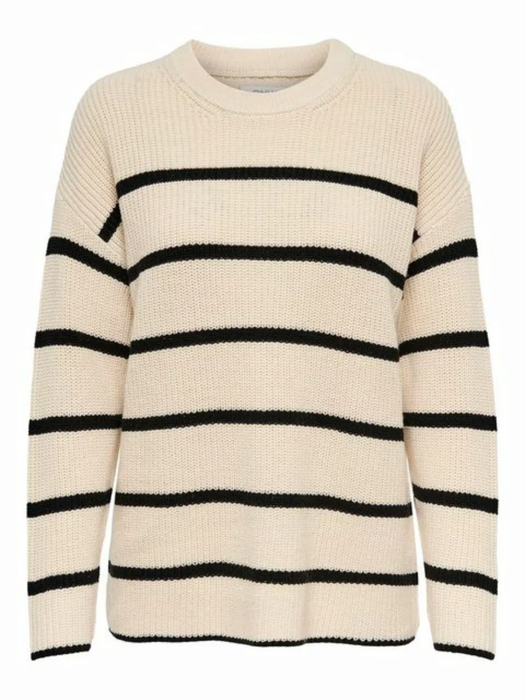 ONLY Rundhalspullover ONLPERNILLE LS STRIPE O-NECK KNT NOOS günstig online kaufen