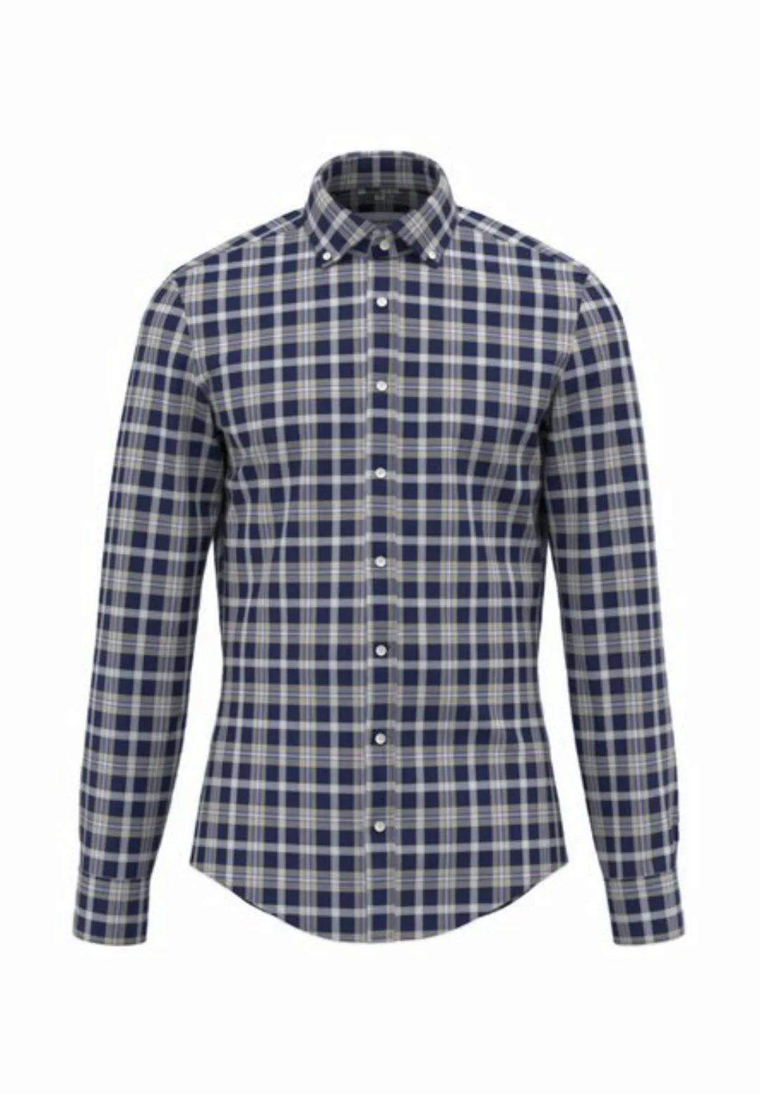 seidensticker Flanellhemd "Shaped", Shaped Langarm Button-Down-Kragen Karo günstig online kaufen