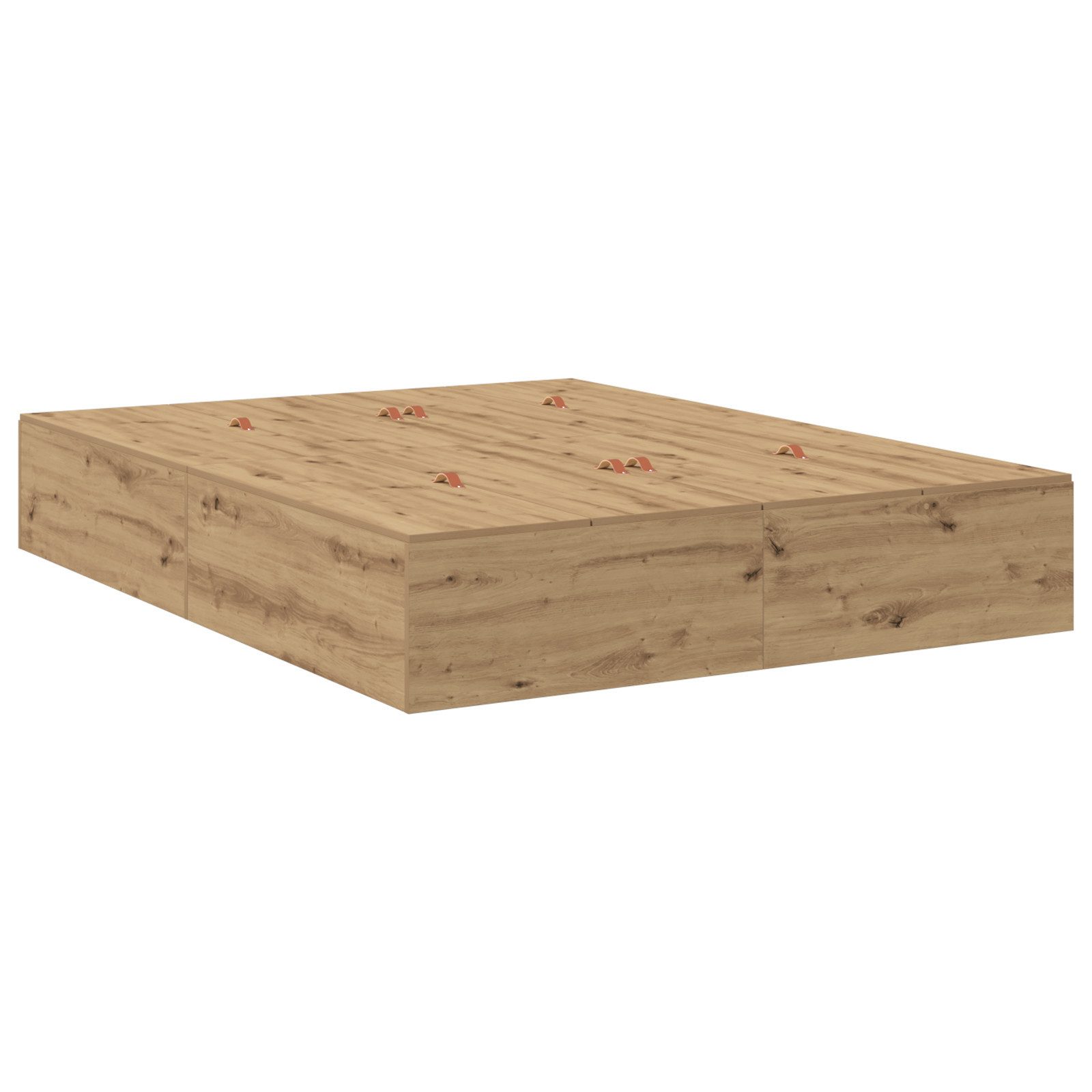 vidaXL Bett Aufbewahrungsbett aus Artisan-Eiche 160x200 günstig online kaufen