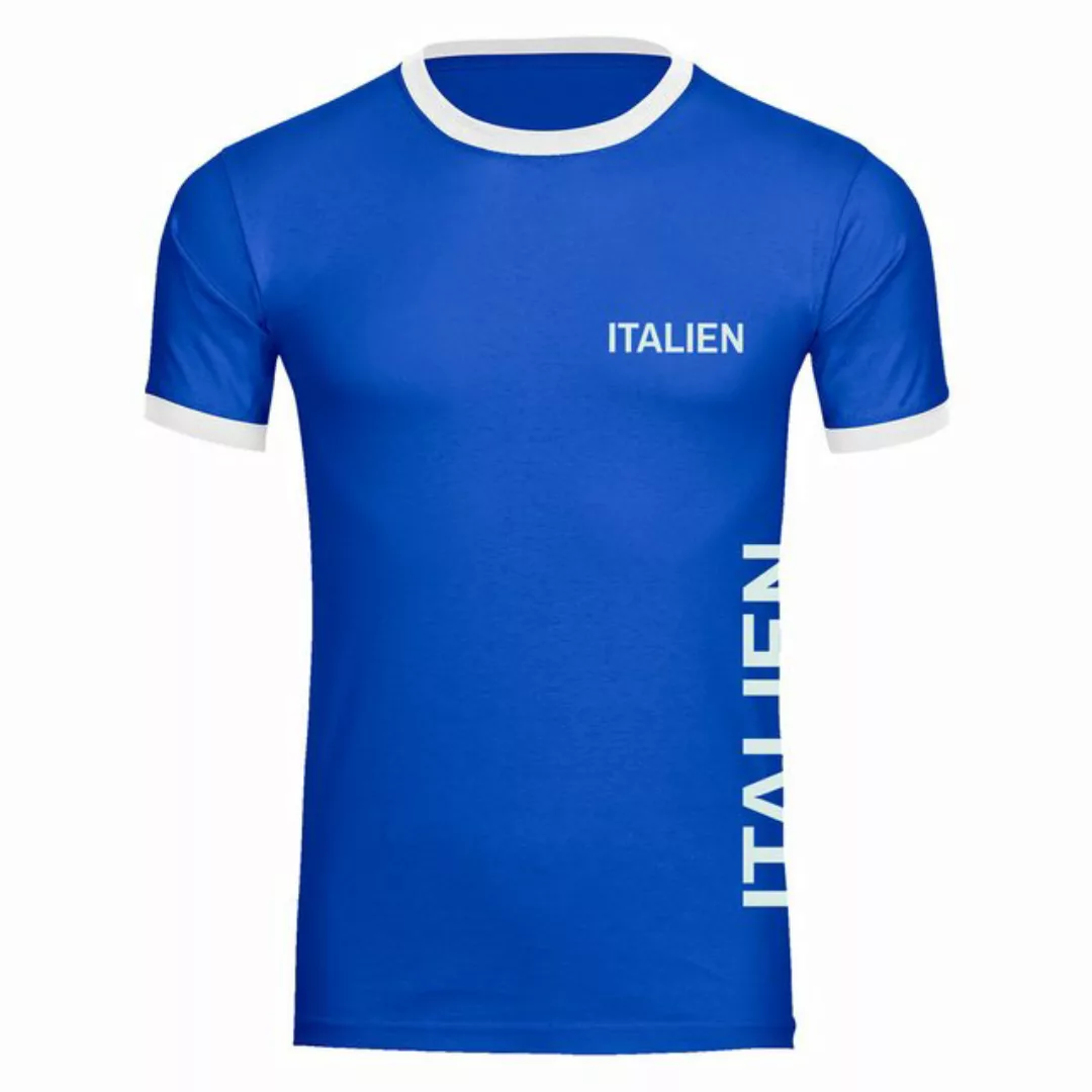 multifanshop T-Shirt Kontrast Italien - Brust & Seite - Männer günstig online kaufen