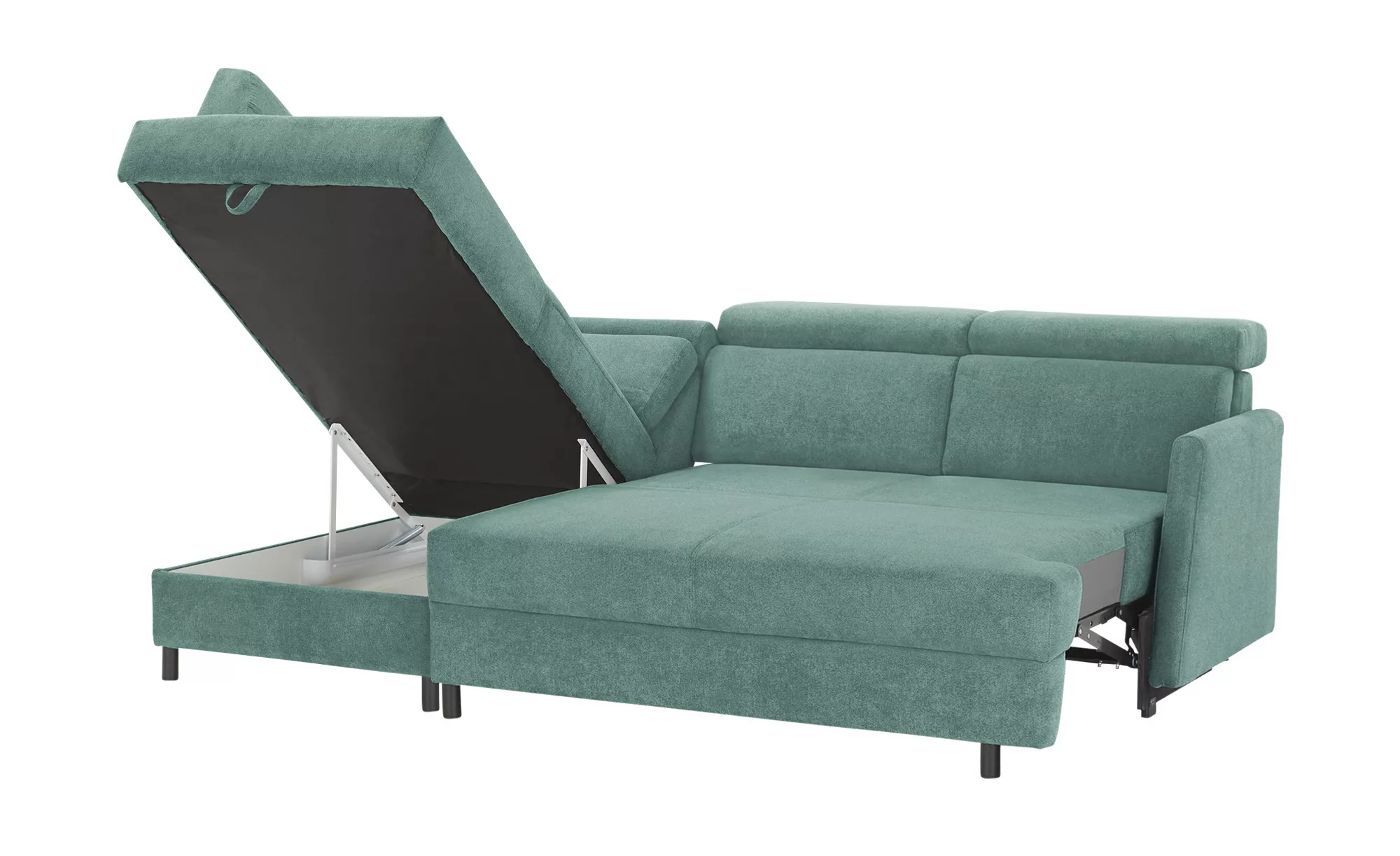 Ecksofa  Fiore ¦ grün ¦ Maße (cm): B: 228 H: 81 T: 158 Polstermöbel > Sofas günstig online kaufen