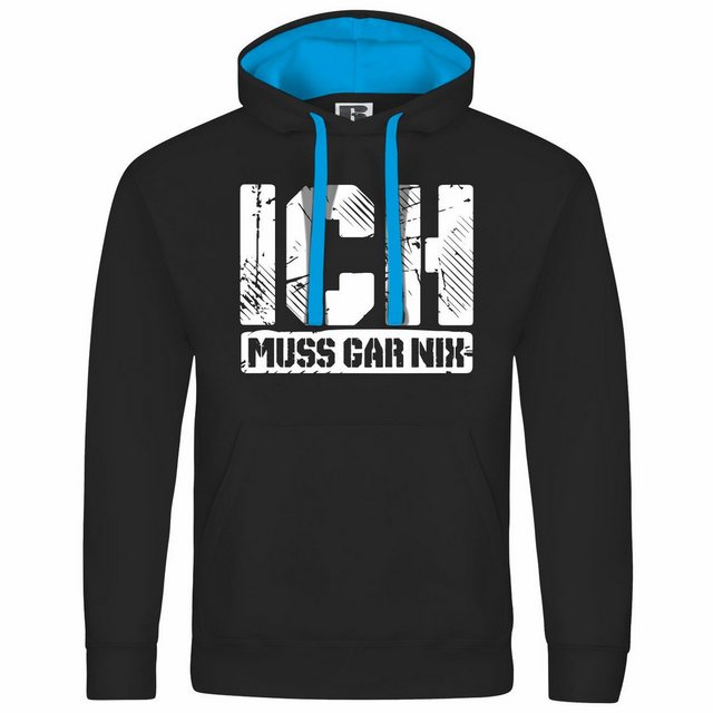 deinshirt Kapuzenpullover Herren Kapuzenpullover Ich muss gar nix Mit Print günstig online kaufen