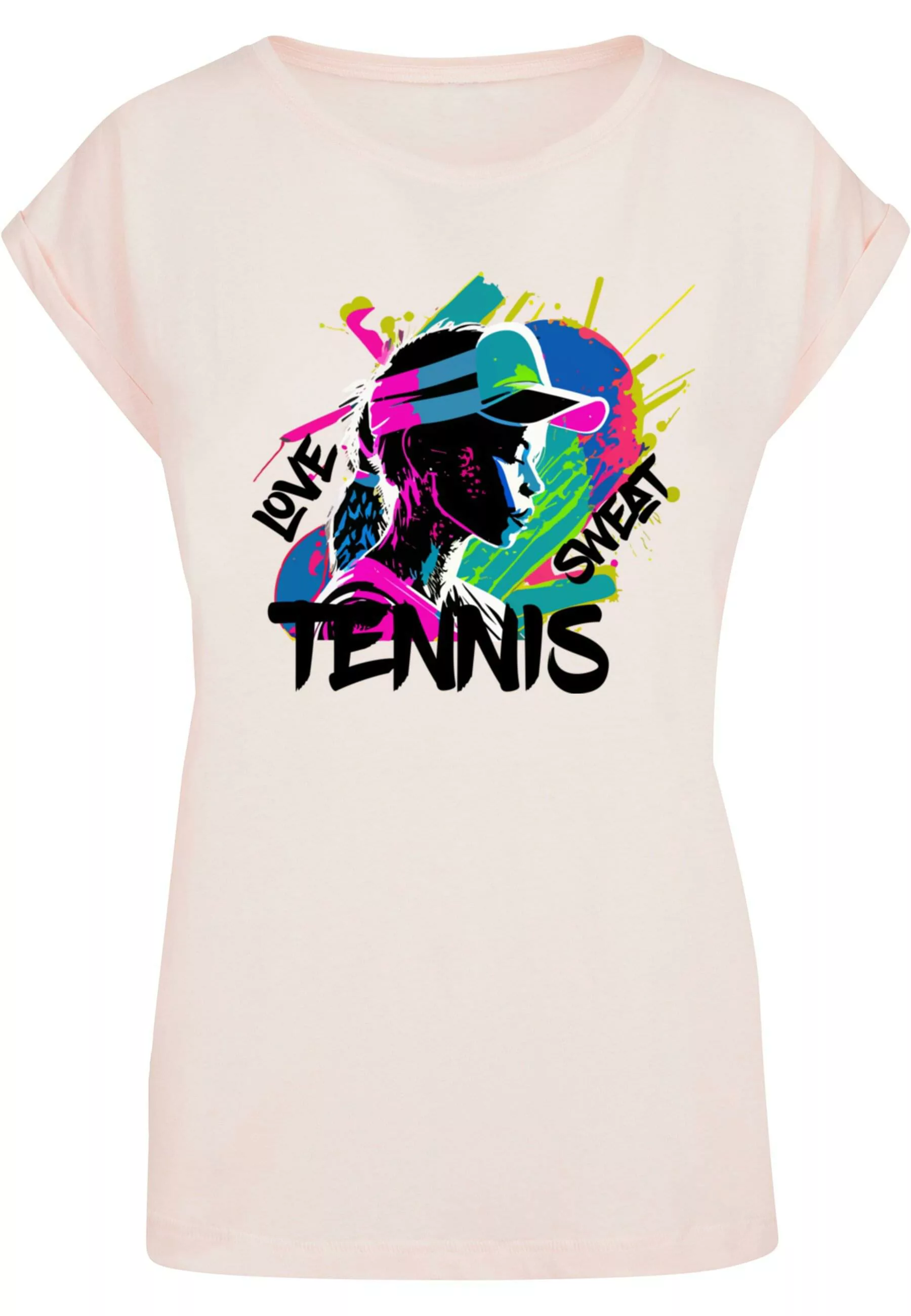 Merchcode T-Shirt "Merchcode Damen Ladies Tennis Love, Sweat - T-Shirt" günstig online kaufen