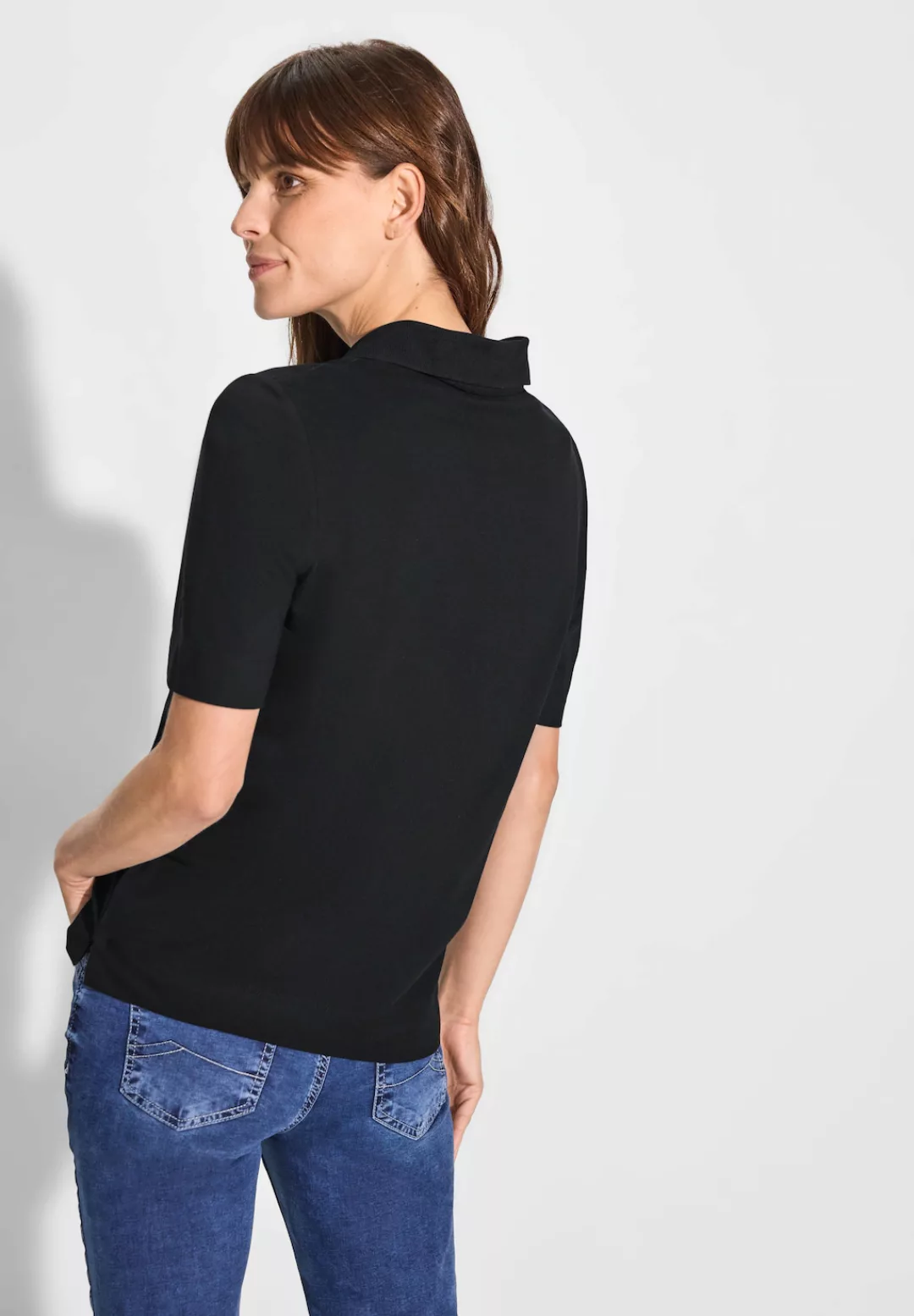 Cecil Poloshirt, aus softem Materialmix günstig online kaufen