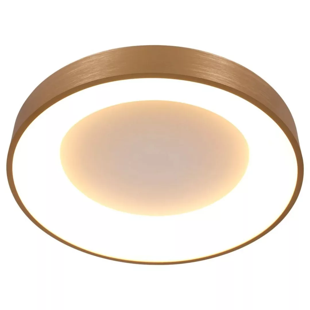 LED Deckenleuchte Ringlede in Gold und Weiß 40W 3600lm günstig online kaufen