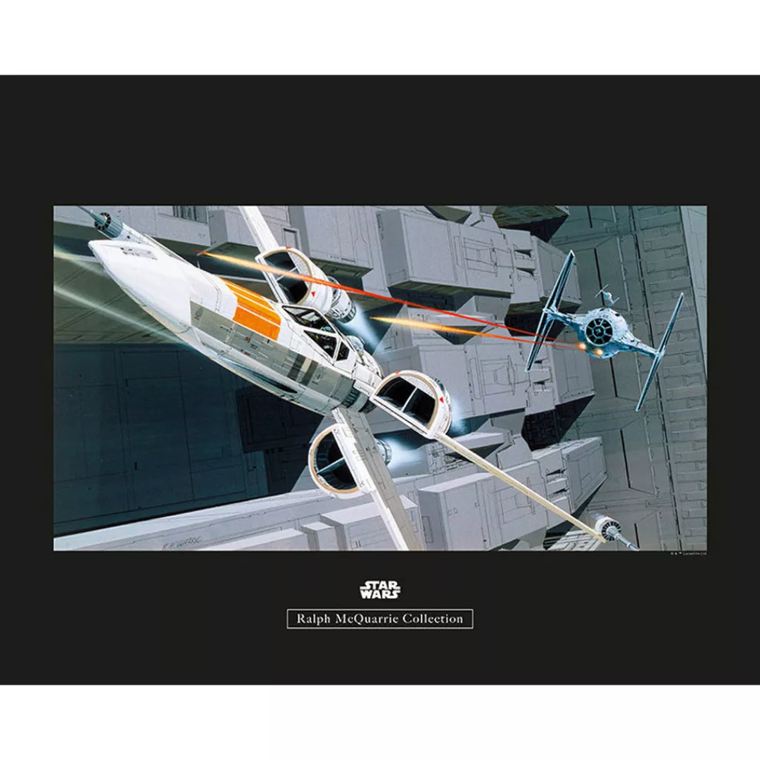 Komar Poster Star Wars Classic RMQ X-Wing vs TIE Star Wars B/L: ca. 50x40 c günstig online kaufen