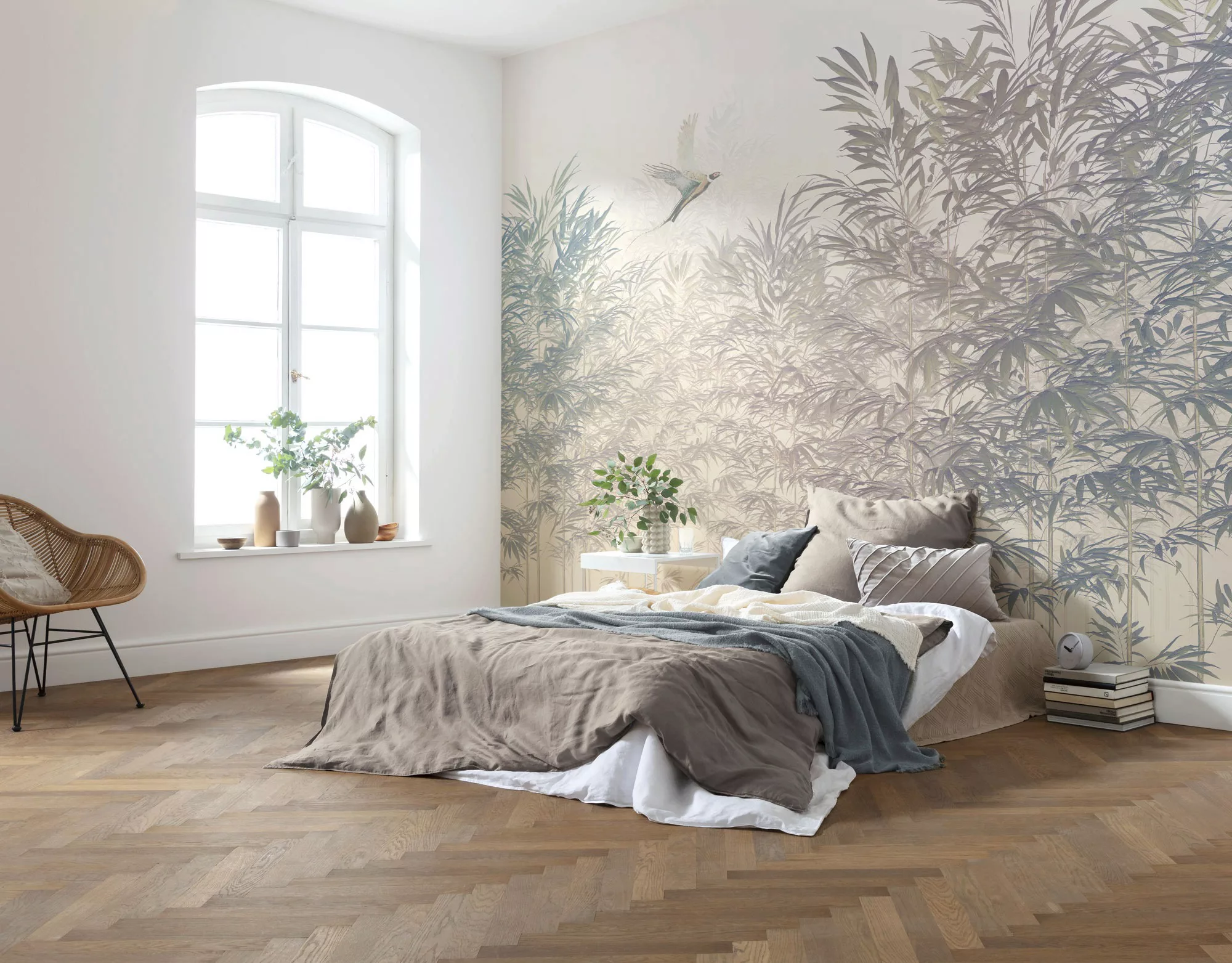 KOMAR Vlies Fototapete - Bamboo Paradise - Größe 300 x 250 cm mehrfarbig günstig online kaufen