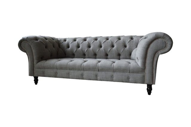 Xlmoebel Sofa Chesterfield Sofa 3 Plätze Polstered Textil Couch Neu, Herges günstig online kaufen