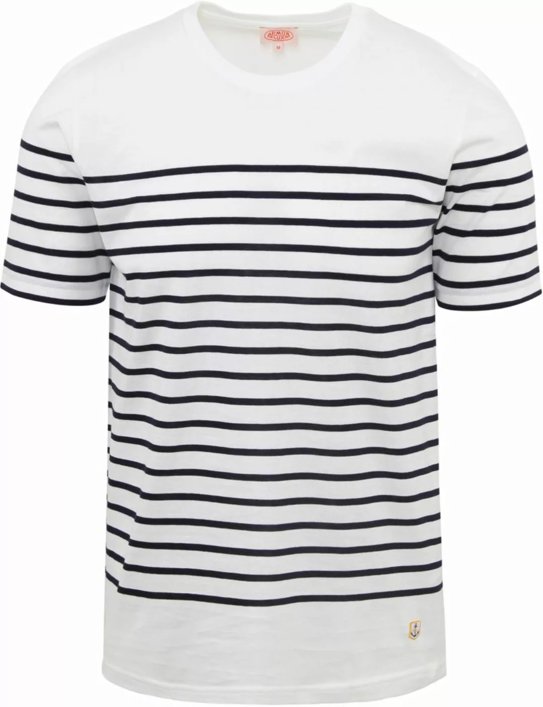 Armor-Lux Etel T-Shirt Streifen Weiß - Größe M günstig online kaufen