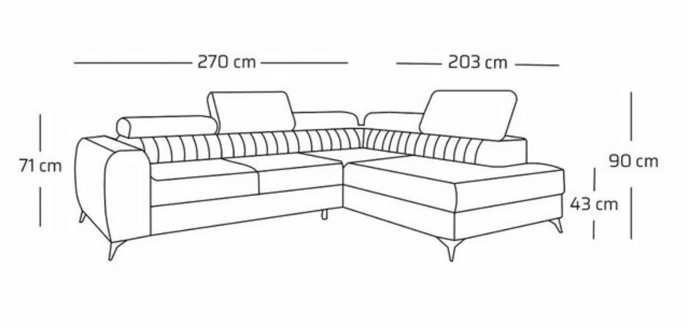 NEXT COLLECTION Ecksofa Priam L günstig online kaufen