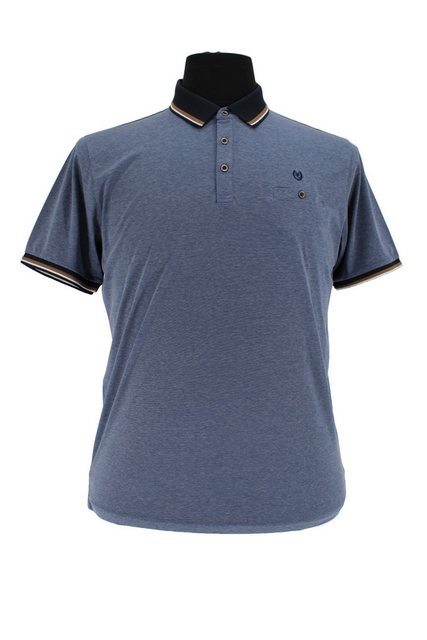 Mode Monte Carlo Poloshirt Polo-Shirt Knopf Jeansblau günstig online kaufen