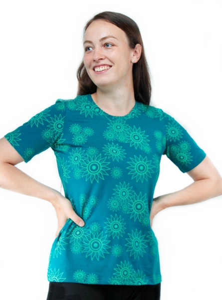 Fairtrade Damen Kurzarmshirt Aus Bio-baumwolle Flora günstig online kaufen