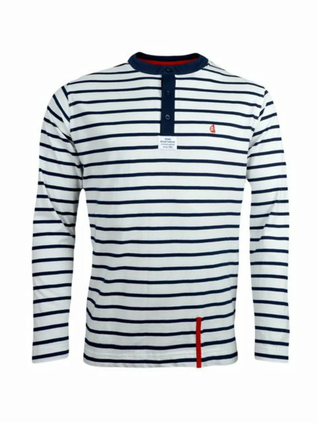 Wind sportswear Longsweatshirt Herren Polo Pique Langarm gestreift (1-tlg) günstig online kaufen