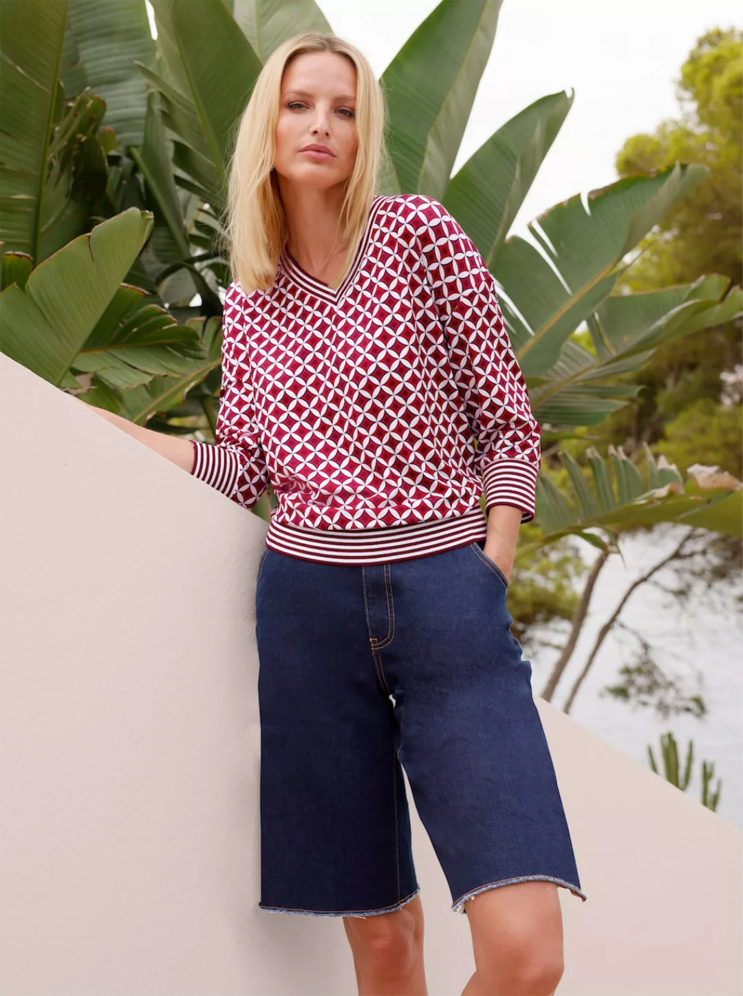 heine 3/4-Arm-Shirt "Druck-Shirt", (1 tlg.) günstig online kaufen