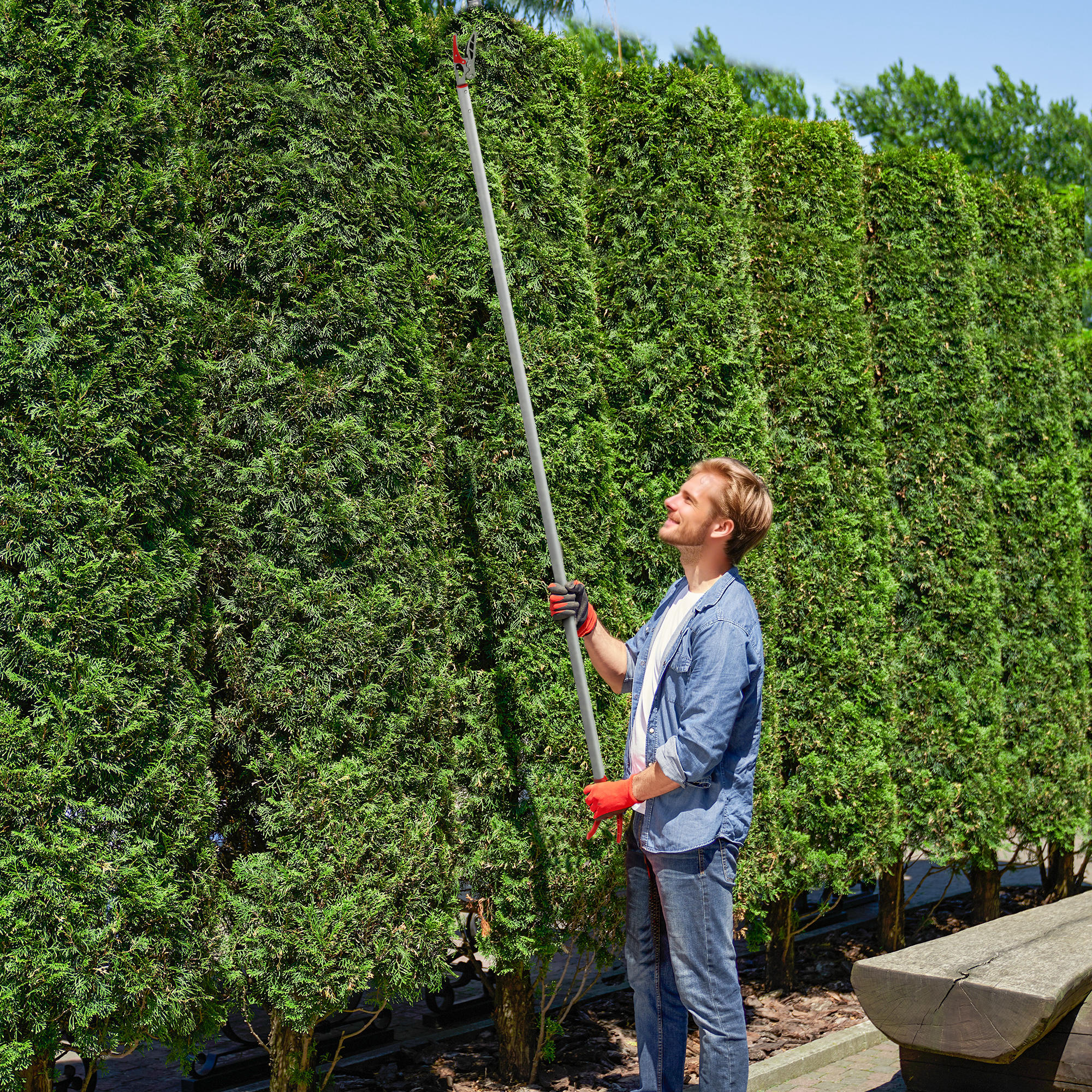 Outsunny 1,8m Baumschere mit Feststellvorrichtung Astscheren zum Schneiden günstig online kaufen