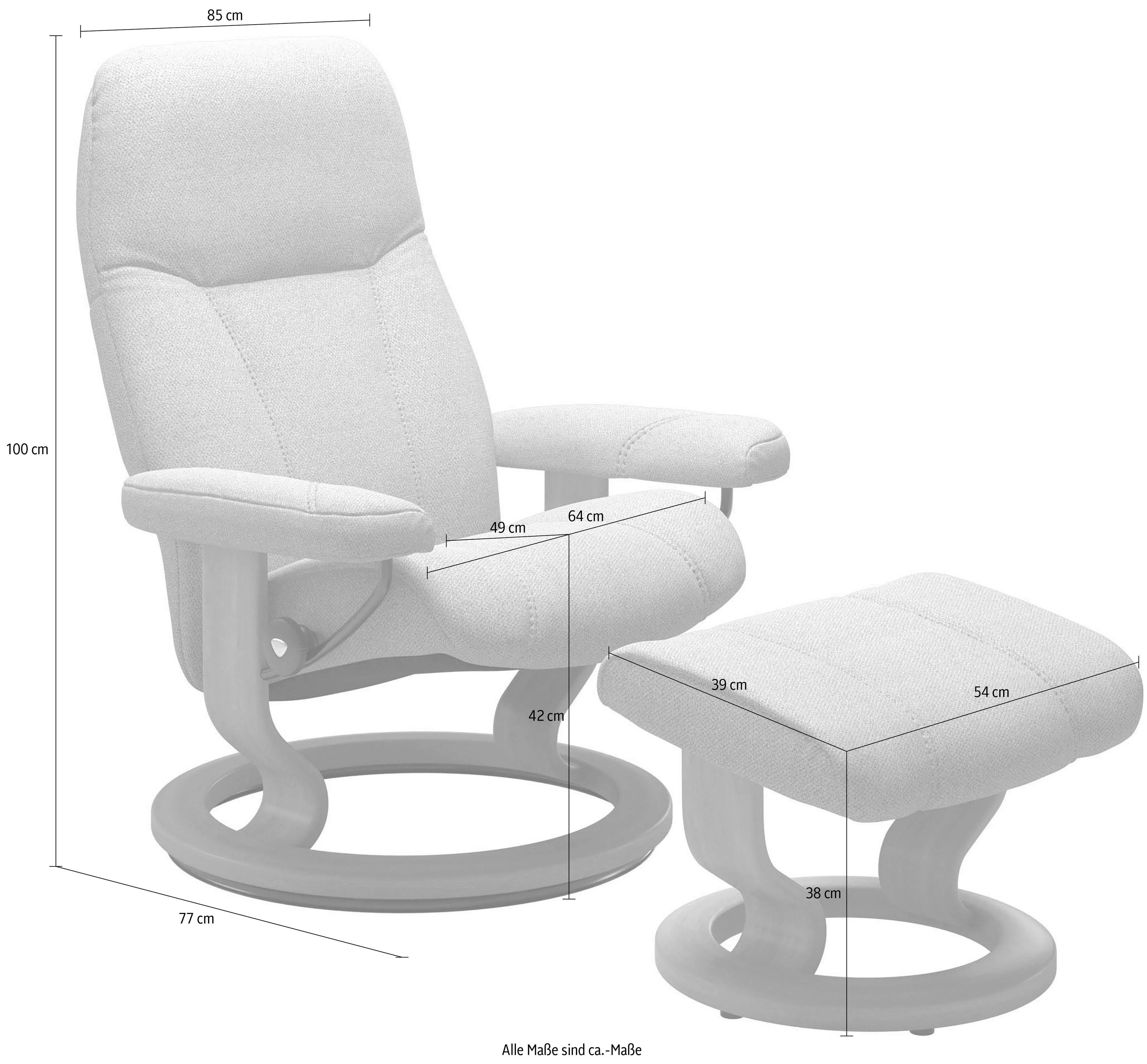 Stressless® Relaxsessel »Consul«, (Set, Relaxsessel mit Hocker) günstig online kaufen