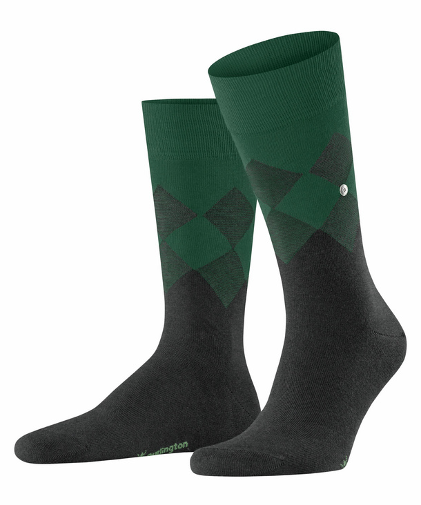 Burlington Hampstead Herren Socken, 40-46, Grau, Baumwolle, 21912-398602 günstig online kaufen