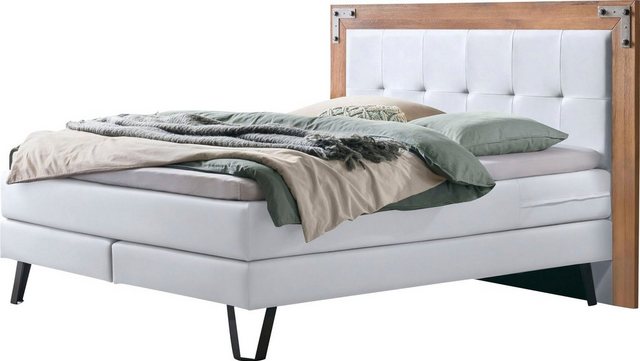 HASENA Boxspringbett Oakland, Boxspringbett, Industrial Look, Kopfteil aus günstig online kaufen