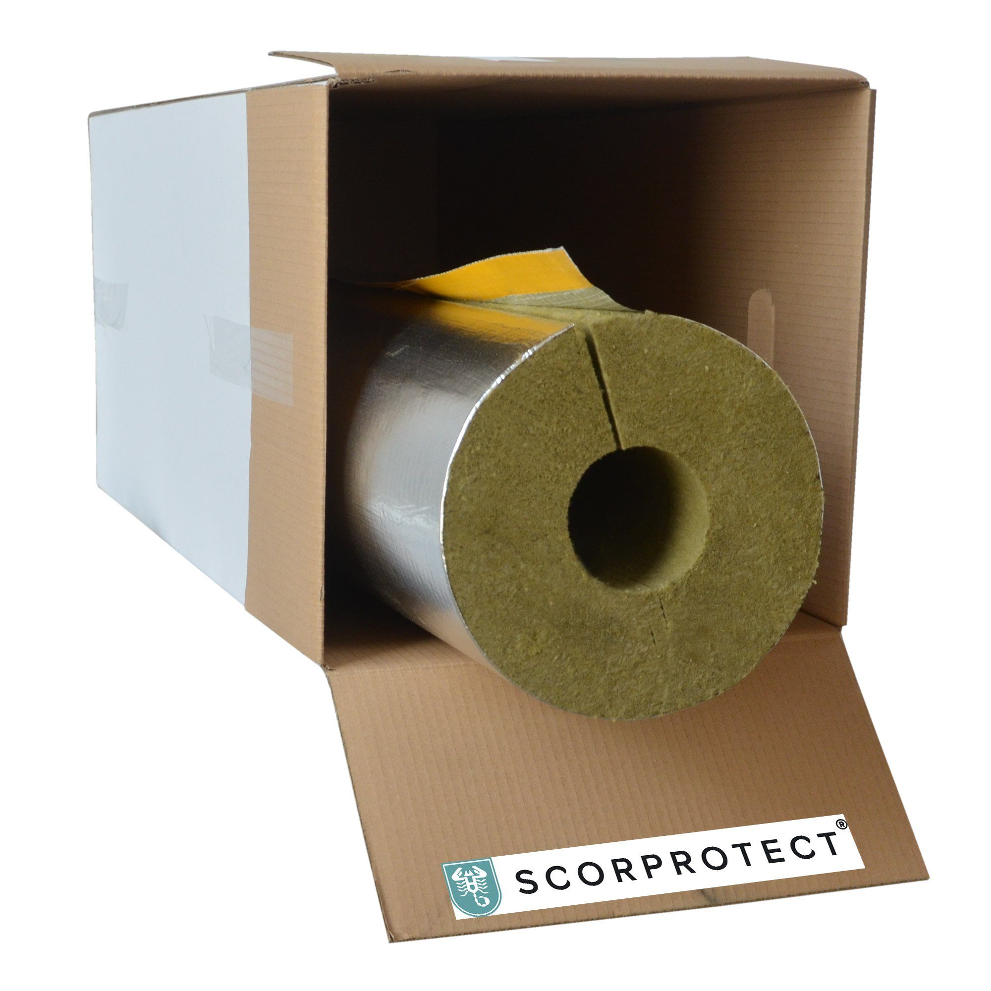 Scorprotect® Steinwolle voller Karton Rohrisolierung Steinwolle günstig online kaufen