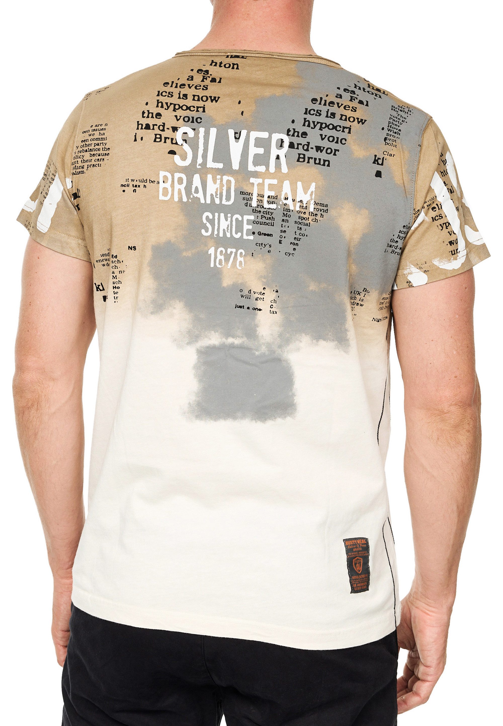 R-NEAL T-Shirt T-Shirt Verwaschen Regular Printed günstig online kaufen