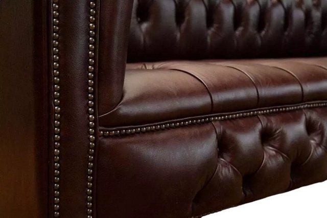 JVmoebel Chesterfield-Sofa Chesterfield 4 Sitzers Klassische Luxus Sofa Led günstig online kaufen