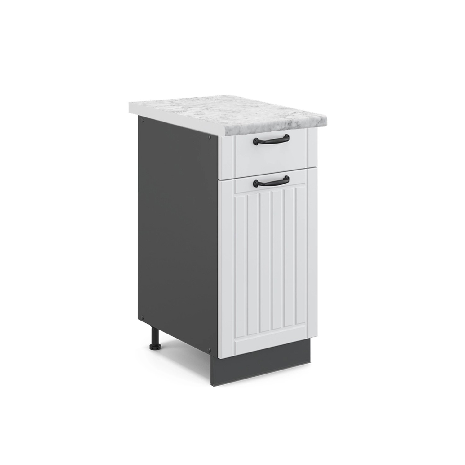 Vicco Unterschrank R-Line, Schwarz Beton/Anthrazit, 80 günstig online kaufen