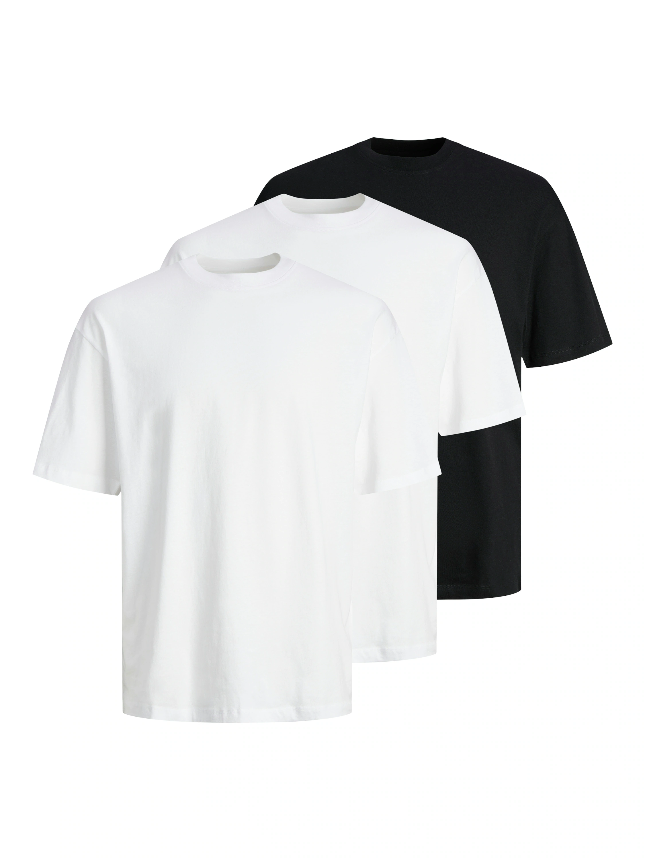 Jack & Jones Kurzarmshirt "JJHUGO LOOSE TEE SS CREW NECK 3PK MP" günstig online kaufen