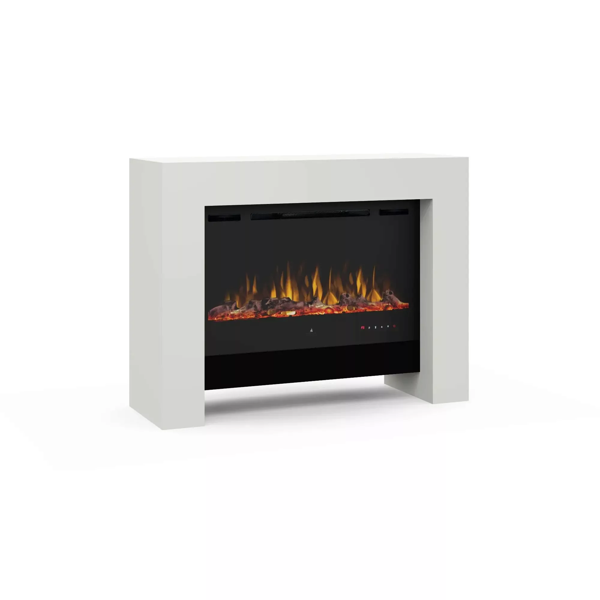 muenkel design bridge [moderner Optiflame Design Elektrokamin]: weiß (warm) günstig online kaufen