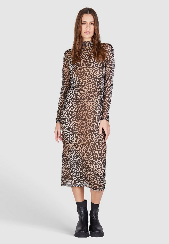 MARC AUREL Meshkleid mit Leopardenprint günstig online kaufen