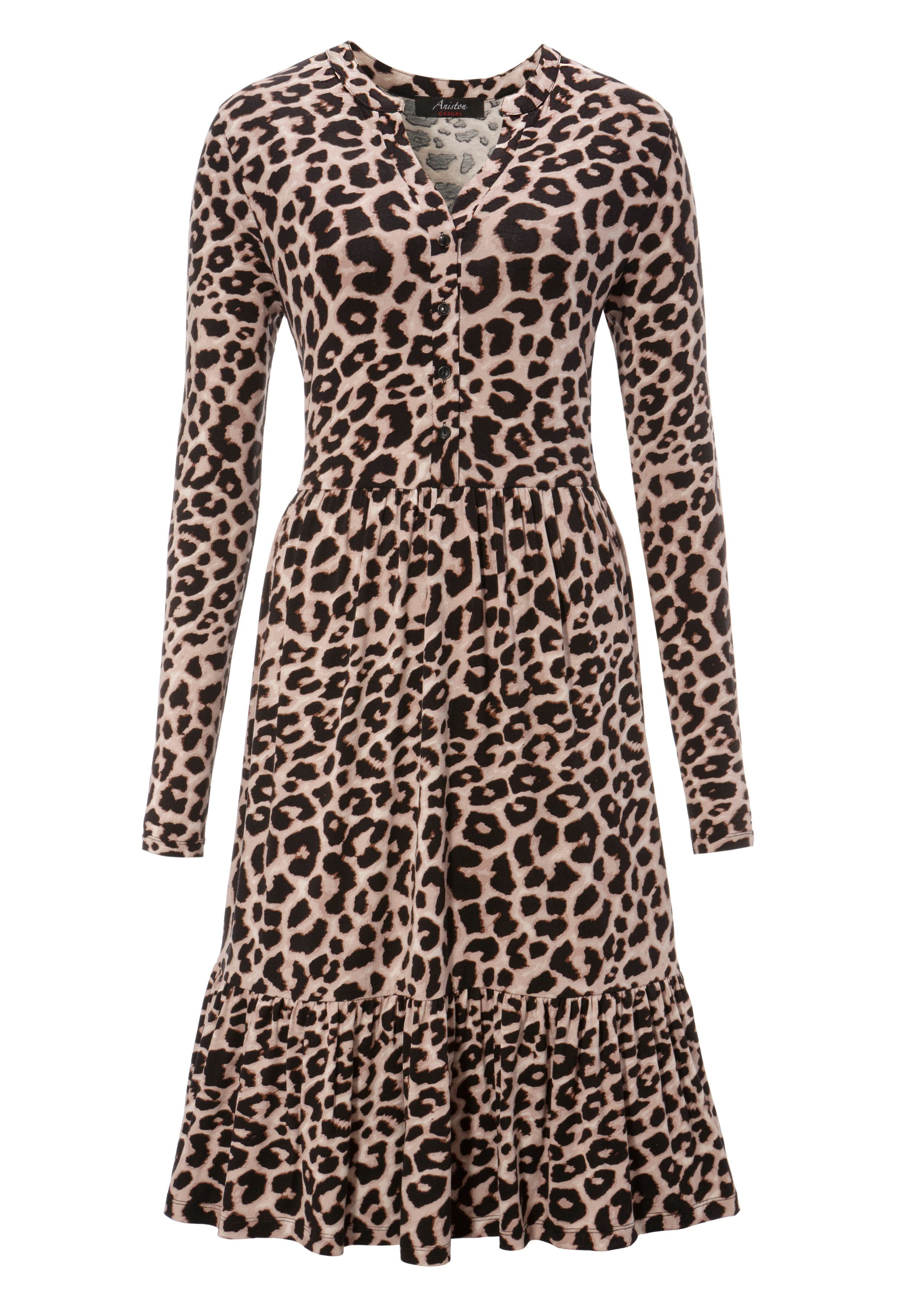 Aniston CASUAL Jerseykleid, mit Animal-Print günstig online kaufen