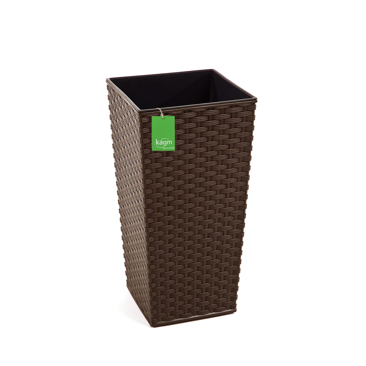 KAGM Pflanzkübel Blumenkübel Blumentopf in Rattan-Optik günstig online kaufen