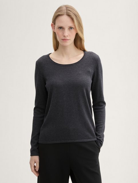 TOM TAILOR Strickpullover Basic Rundhals Pullover günstig online kaufen