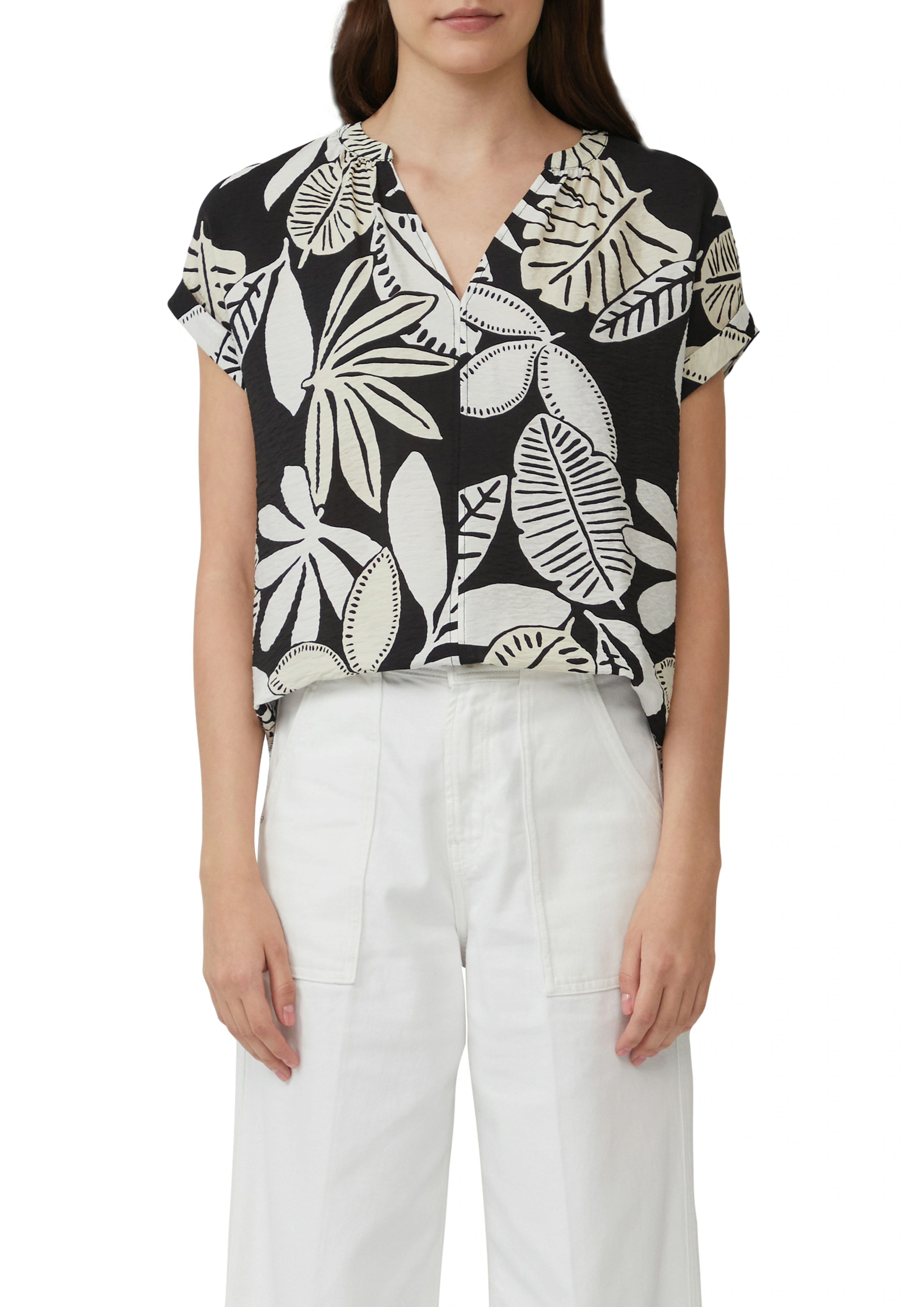 s.Oliver Druckbluse, mit Raff-Details günstig online kaufen