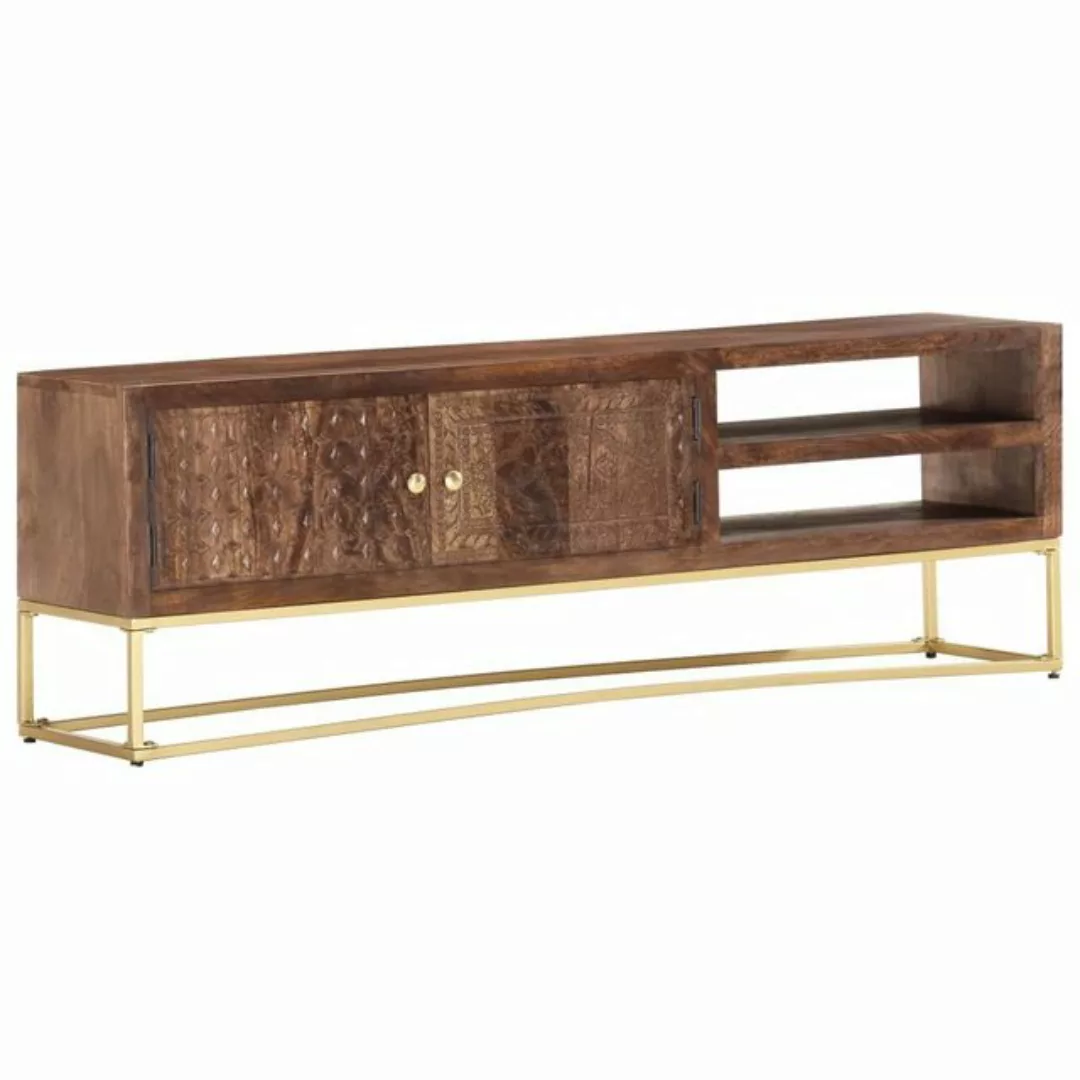 furnicato TV-Schrank 138x30x46 cm Massivholz Mango günstig online kaufen