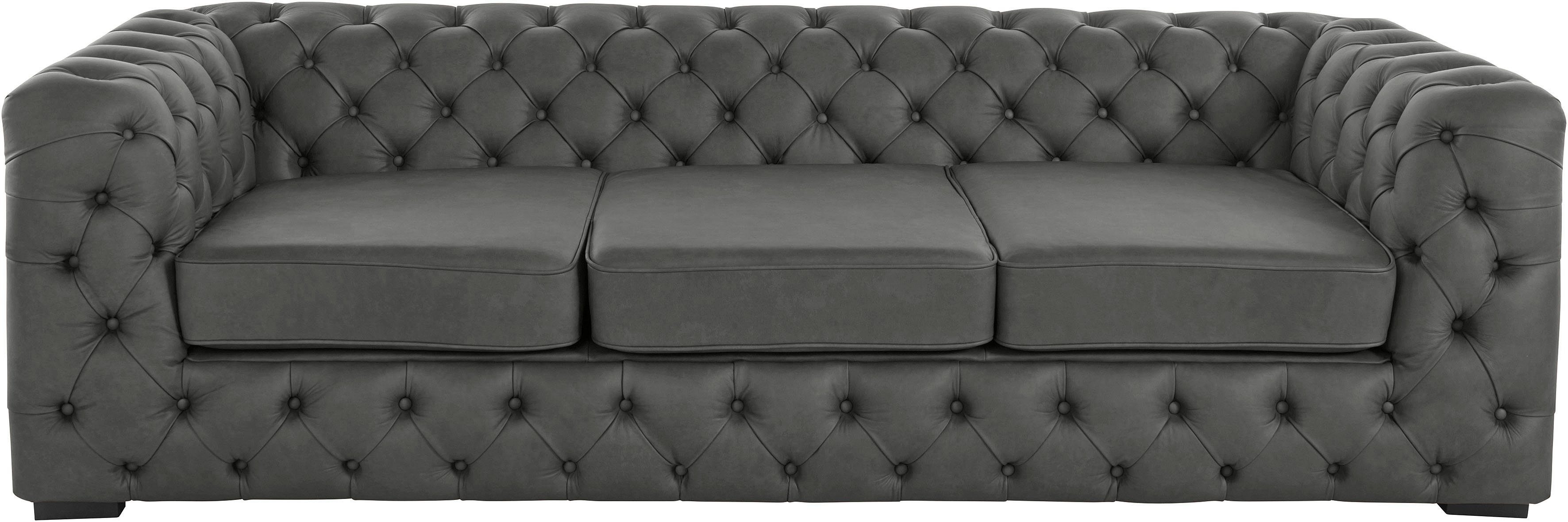 Home affaire Chesterfield-Sofa "Kalina", klassische Chesterfield-Knopfheftu günstig online kaufen