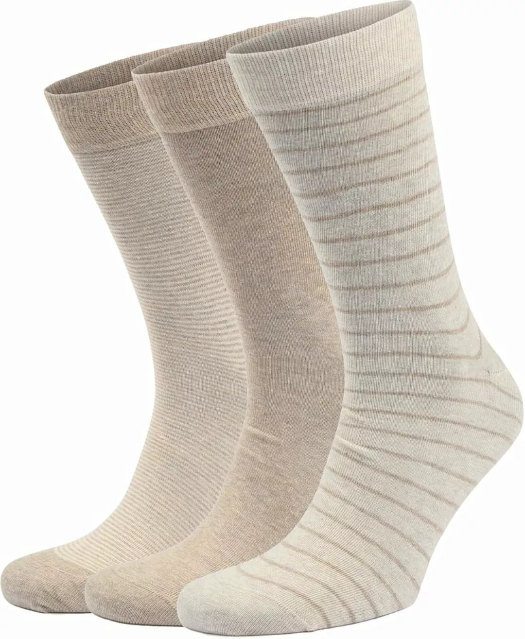 Suitable Socken 3-Pack Druck Ecru - Größe 42-46 günstig online kaufen