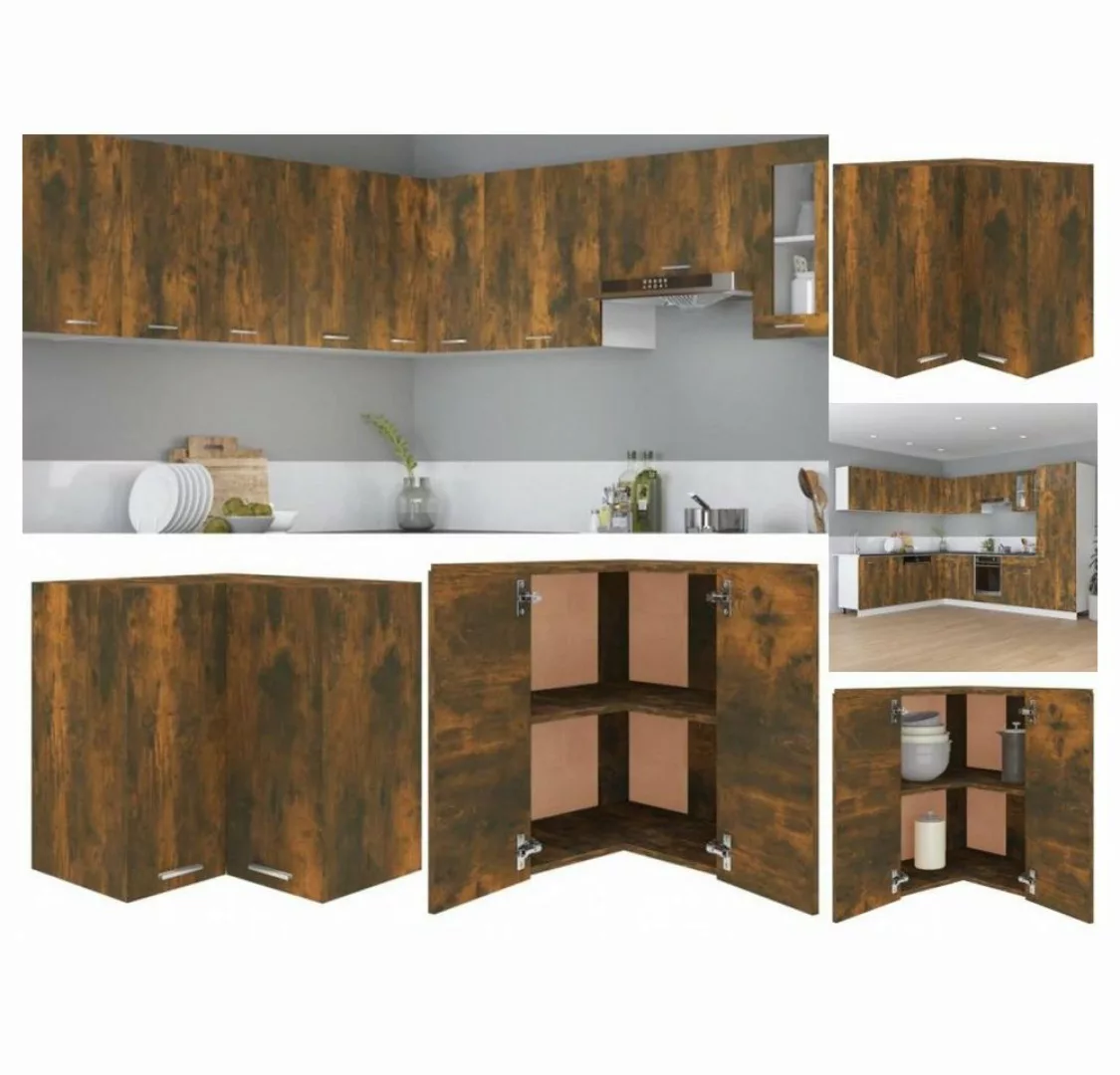 vidaXL Unterschrank Eck-Hängeschrank Räuchereiche 57x57x60 cm Holzwerkstoff günstig online kaufen